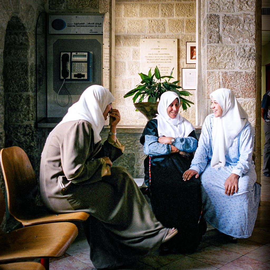 Women sitting and talking