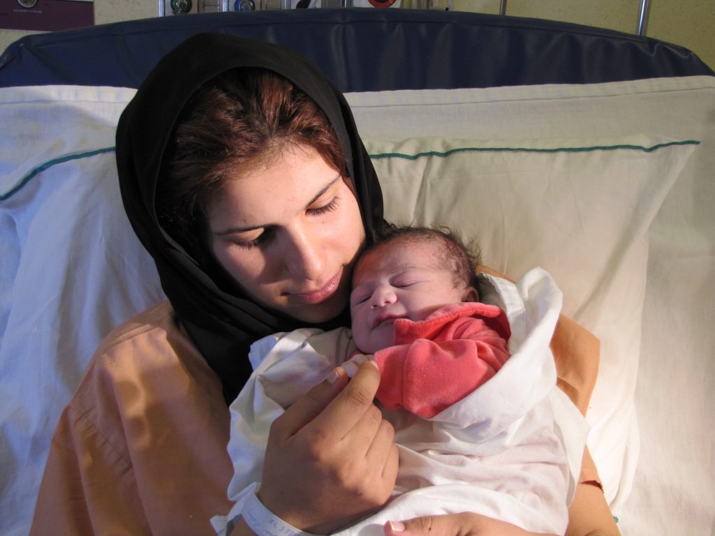 mom with baby
